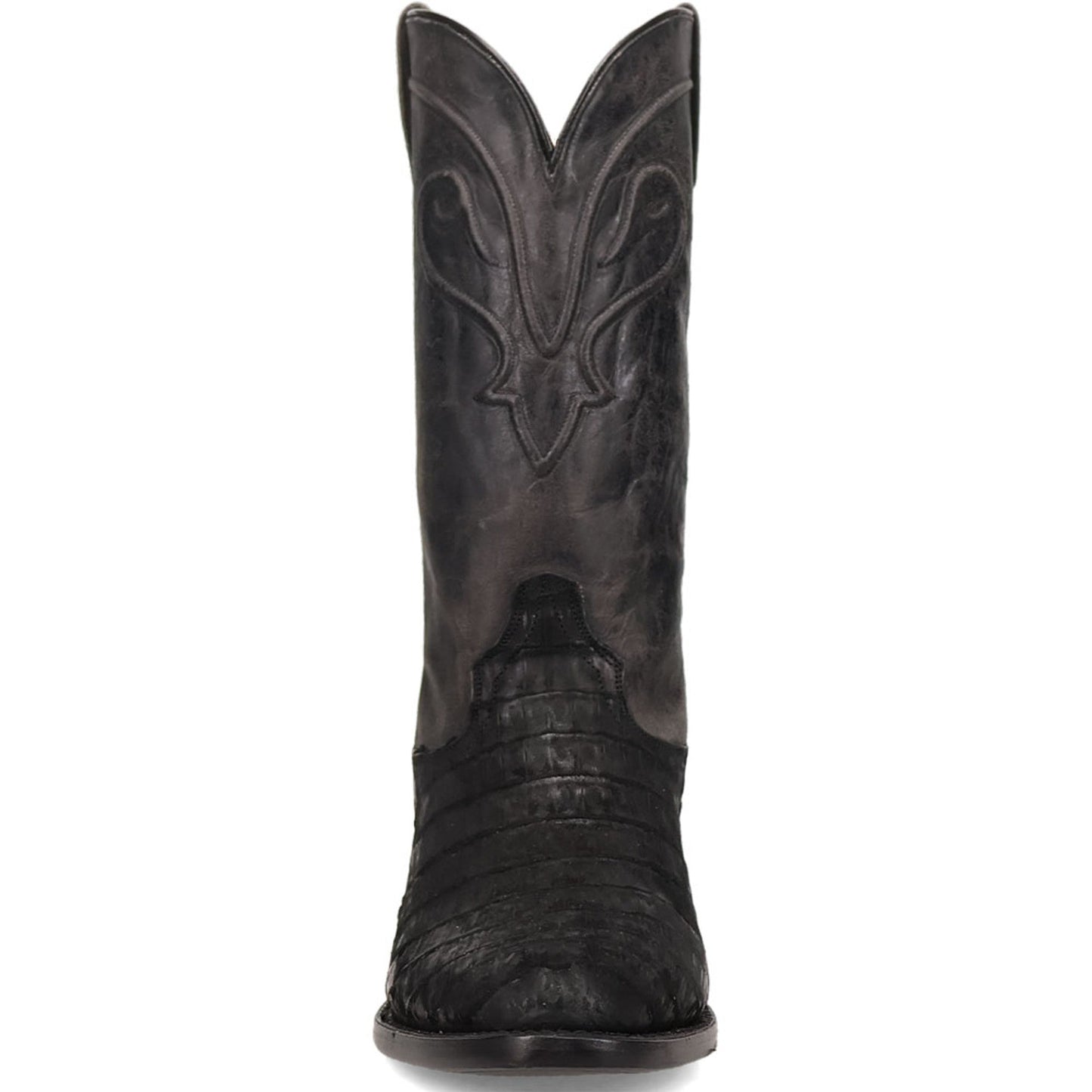Dan Post Men’s Makara Genuine Caiman Black 13” Medium Round Toe Leather Boot