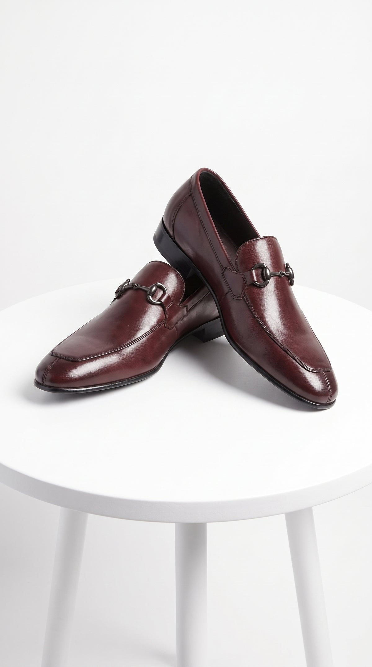 Lombardy Men’s Calf Leather Bit Loafers – Luxury Slip-On Dress Shoes