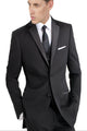 Mantoni Black Wool 2-button 2-Piece Tuxedo