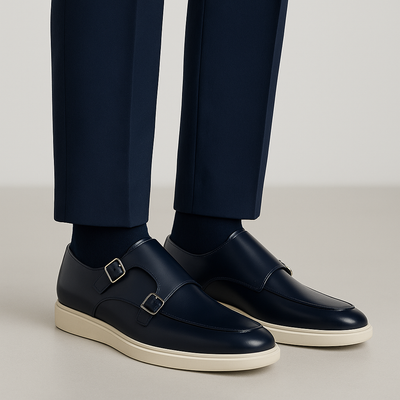 Belvedere Marcio Navy Alligator Luxury Shoe