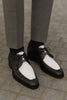Marco Di Milano Andretti Black/White Ostrich Leg Shoes 8 ANDRETTI_OSTRICH-OSTRICH LEG_BLACK/WHITE_8  - from alligatorwarehouse.com