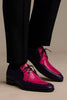 Marco Di Milano Andretti Pink / Purple Ostrich Leg Shoes 8 ANDRETTI_OSTRICH-OSTRICH LEG_PINK/PURPLE_6  - from alligatorwarehouse.com