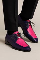 Marco Di Milano Andretti Pink / Purple Ostrich Leg Shoes