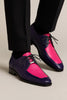 Marco Di Milano Andretti Pink / Purple Ostrich Leg Shoes 10 ANDRETTI_OSTRICH-OSTRICH LEG_PINK/PURPLE_6  - from alligatorwarehouse.com