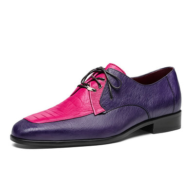 Marco Di Milano Andretti Pink / Purple Ostrich Leg Shoes 9 ANDRETTI_OSTRICH-OSTRICH LEG_PINK/PURPLE_8  - from alligatorwarehouse.com