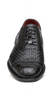 Marco Di Milano John Black Shoes Exotic Caiman Crocodile / Woven Leather Dress Oxfords 6 JOHN_CAIMAN FUSCUS_BLACK_8.5  - from alligatorwarehouse.com
