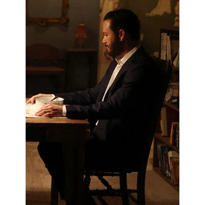 Found S01 Mark Paul Gosselaar Black Suit 3   - from alligatorwarehouse.com