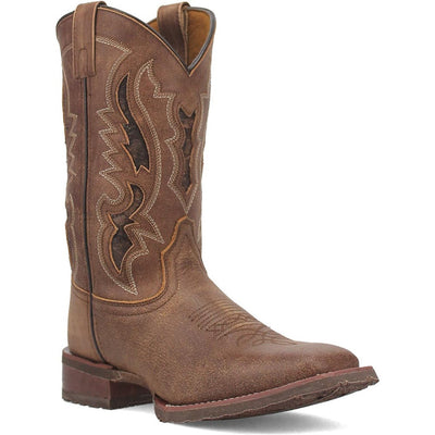 Laredo Martie Tan Broad Square Toe Boots for Men 2 7952_8_D  - from alligatorwarehouse.com