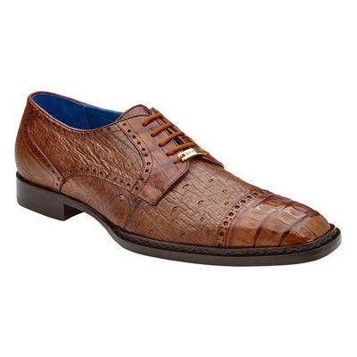 Belvedere Martino - Walnut Genuine Alligator Dress Shoe