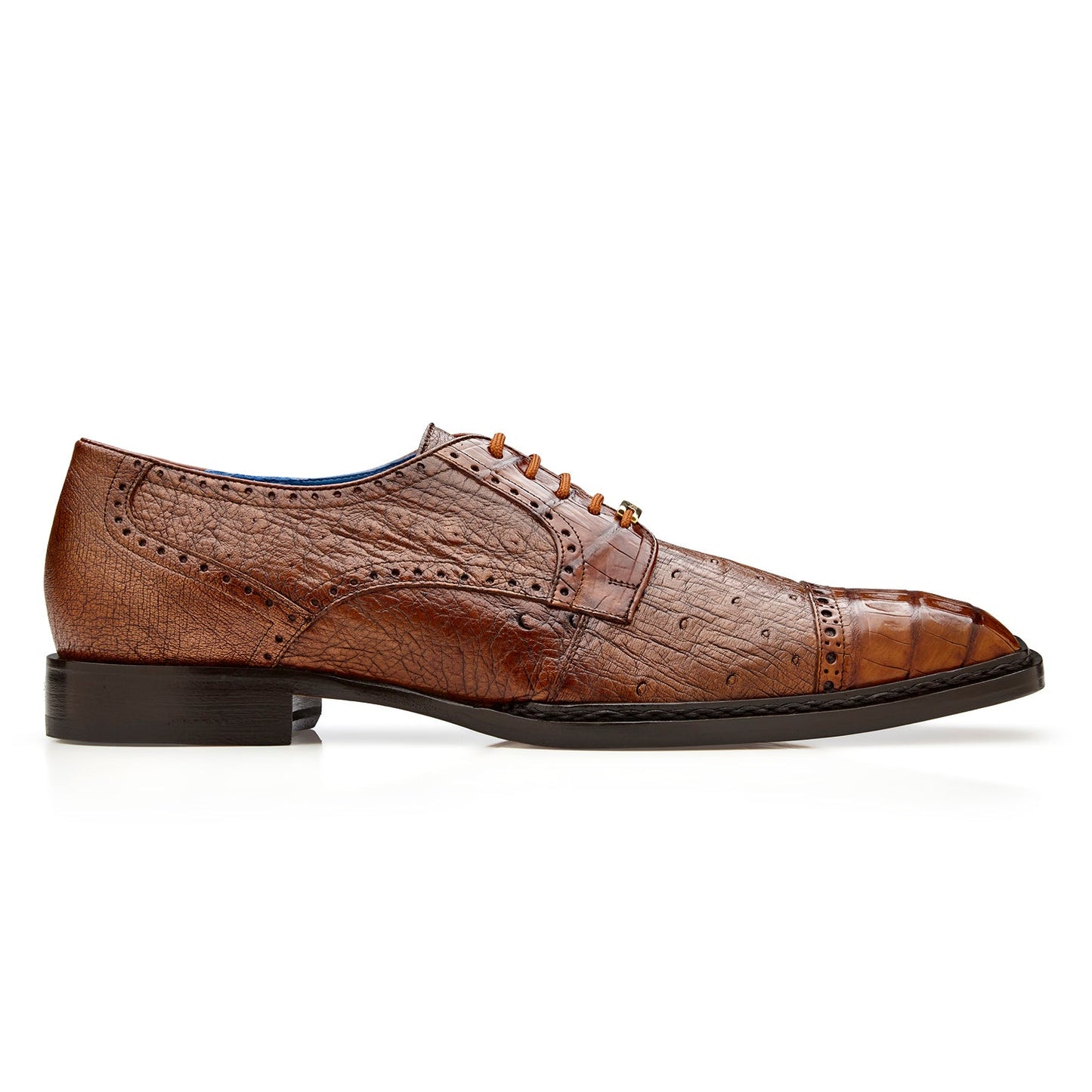 Belvedere Martino - Walnut Genuine Alligator Dress Shoe