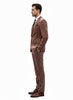 Mens Mauve Velvet Suit – 2 Piece Ultra Slim Fit Blazer and Pants Formal Set in Light Brown Tuxedo 3   - from alligatorwarehouse.com