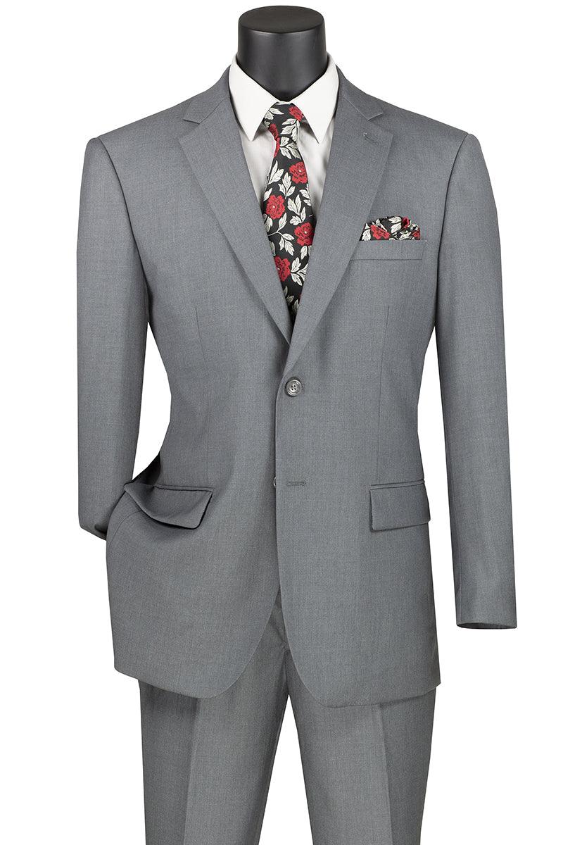 Medium Gray Regular Fit Two Piece Suit 1 SO1F-2C900_MEDIUMGRAY_38S  - from alligatorwarehouse.com