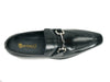Men's Burnished Signature Buckle Loafer 4 KS503-02BLACK75  - from alligatorwarehouse.com