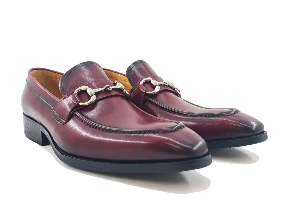 Men's Burnished Signature Buckle Loafer Carrucci