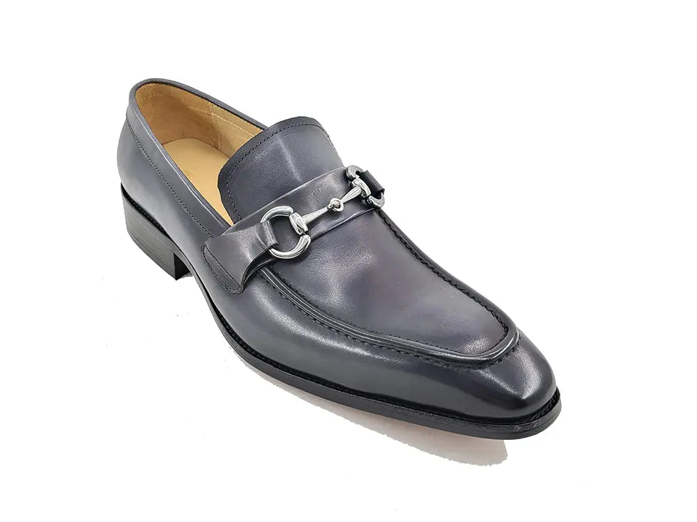 Men's Burnished Signature Buckle Loafer