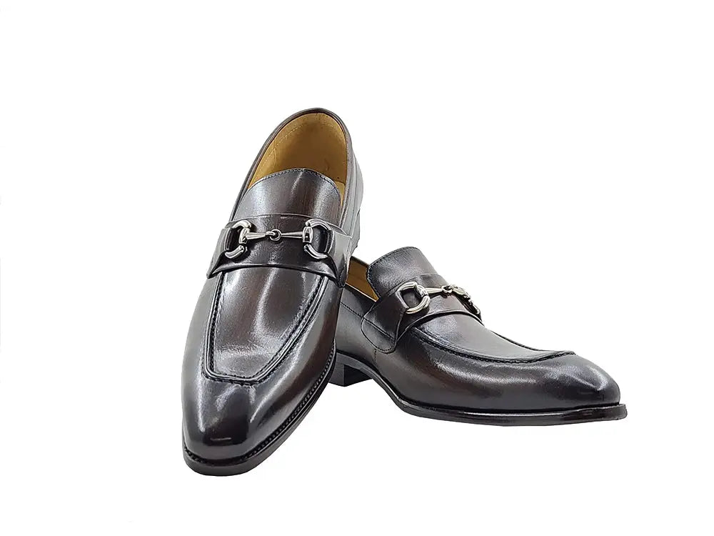 Men's Burnished Signature Buckle Loafer Carrucci