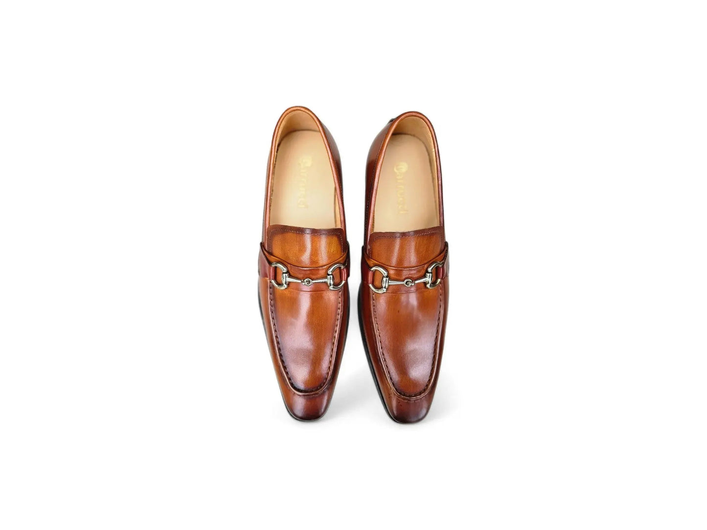 Men's Burnished Signature Buckle Loafer