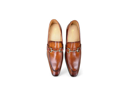 Men's Burnished Signature Buckle Loafer