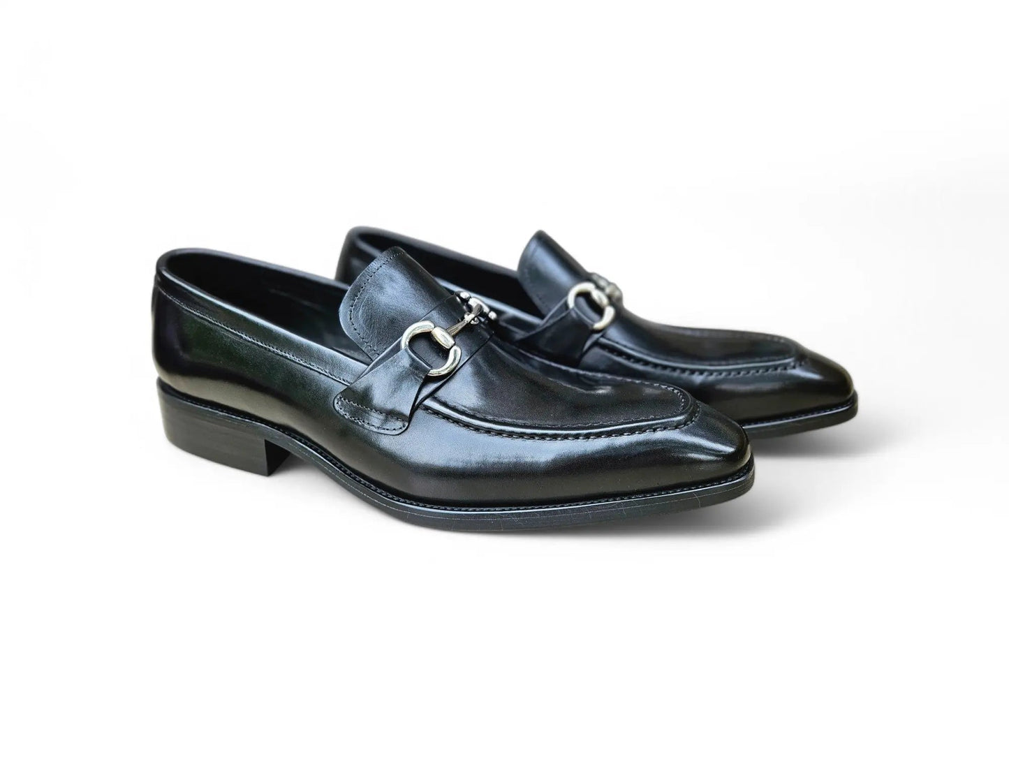 Men's Burnished Signature Buckle Loafer