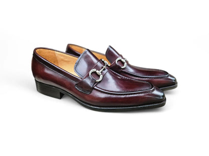 Men's Burnished Signature Buckle Loafer