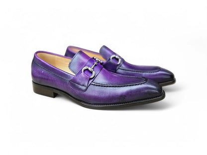 Men's Burnished Signature Buckle Loafer