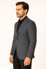 Men's Charcoal Grey Checkered Sport Coat – Classic Plaid Windowpane Pattern Blazer 4   - from alligatorwarehouse.com