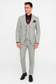 Men's Grey and Black Pinstripe Three-Piece Suit 1920s Suit Gangster Stripe Vintage Look