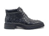 Men's Lace-up Boots Alligator Embossed 9 KB516-50BURGUNDY75  - from alligatorwarehouse.com