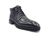 Men's Lace-up Boots Alligator Embossed 11 KB516-50BURGUNDY75  - from alligatorwarehouse.com