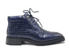 Men's Lace-up Boots Alligator Embossed 19 KB516-50BURGUNDY75  - from alligatorwarehouse.com
