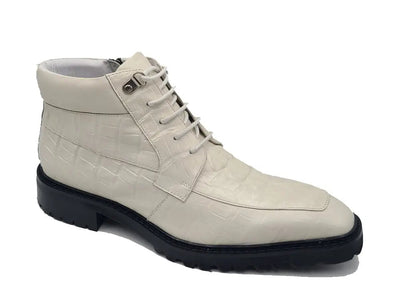 Men's Lace-up Boots Alligator Embossed 8 KB516-50PURPLE10  - from alligatorwarehouse.com