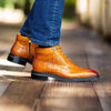 Men's Lace-up Boots Alligator Embossed 24 KB516-50BURGUNDY75  - from alligatorwarehouse.com