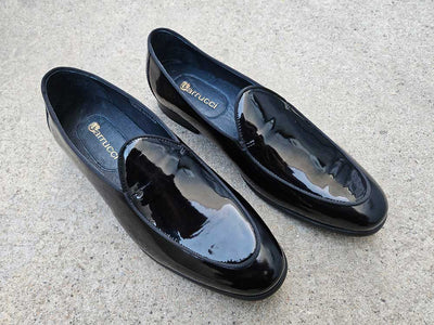 Men's Patent Leather Prom Loafer 1 KS525-103PBLACK105  - from alligatorwarehouse.com