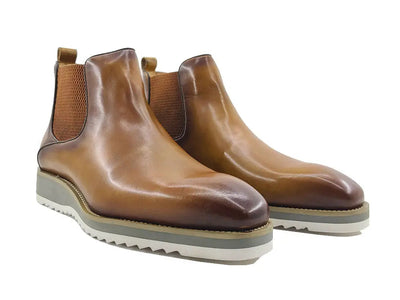 Men's Patina Chelsea Boot 7 KB515-15BURGUNDY8  - from alligatorwarehouse.com