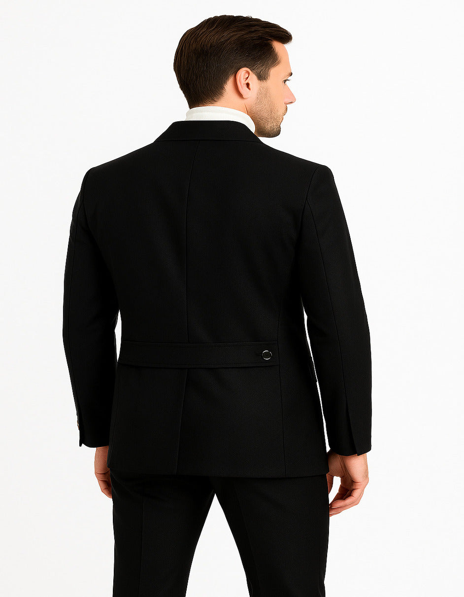 Black Safari Walking Suit for Men – Rossiman Utility Jacket and Trousers Set 2   - from alligatorwarehouse.com