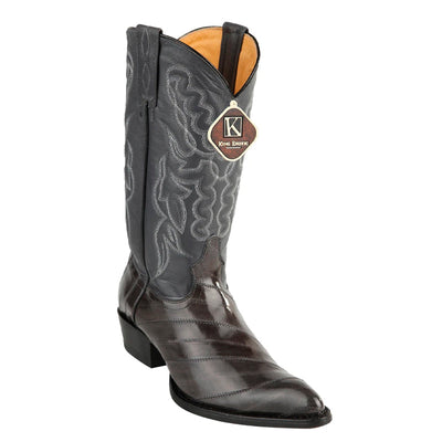 Men's King Exotic Boots Genuine Eel Skin Boots Gray (4980809) 1   - from alligatorwarehouse.com