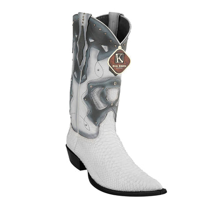 Men's King Exotic Boots Genuine Python 3x Toe White (495vf5728) 1   - from alligatorwarehouse.com