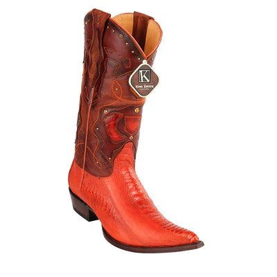 Men's King Exotic Boots Ostrich Leg 3x Toe Handcrafted Cognac (495vf0503) 1   - from alligatorwarehouse.com