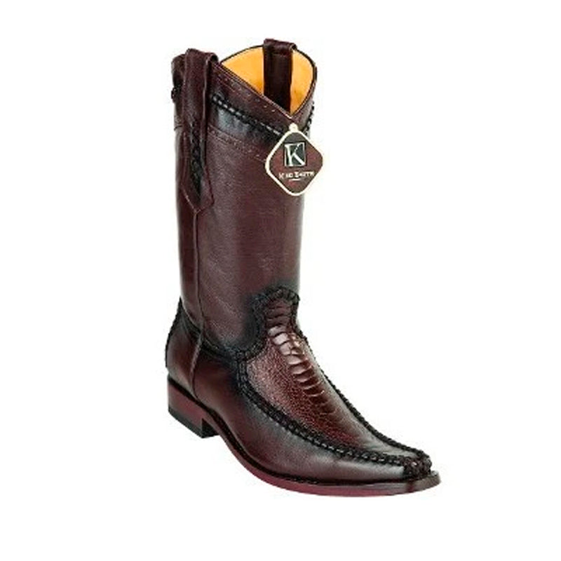 Men's King Exotic Boots Ostrich Leg European Toe Brown (477bd0507) 1   - from alligatorwarehouse.com