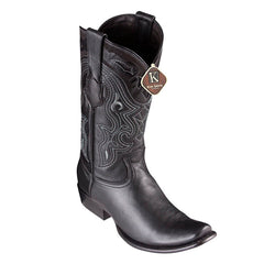 Men's King Exotic Elk Boots Dubai Toe Handcrafted Black (4795105)