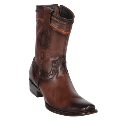 Men's King Exotic Leather Boots Dubai Toe Handcrafted Faded Brown (479B3816) 1   - from alligatorwarehouse.com