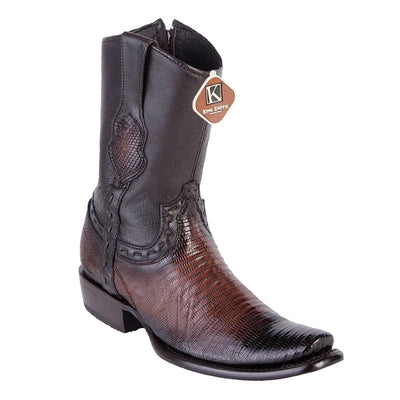 Men's King Exotic Lizard Boots With Inside Zipper Dubai Toe Handcrafted Faded Brown (479B0716) 1   - from alligatorwarehouse.com