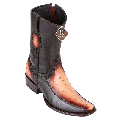 Men's King Exotic Ostrich Boots With Deer Dubai Toe Handcrafted Faded Oryx (479BF0315) 1 5  - from alligatorwarehouse.com