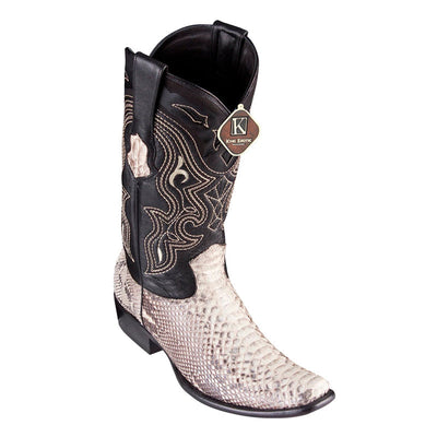Men's King Exotic Python Boots Dubai Toe Handcrafted Natural (4795749) 1   - from alligatorwarehouse.com
