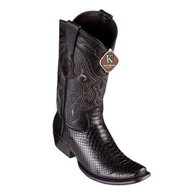 Men's King Exotic Python Boots Dubai Toe Handcrafted Black (4795705) 1   - from alligatorwarehouse.com