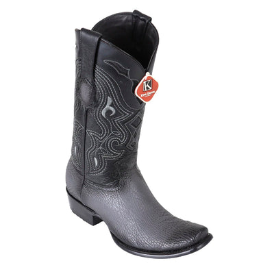 Men's King Exotic Sharkskin Boots Dubai Toe Handcrafted Faded Gray (4790938) 1   - from alligatorwarehouse.com