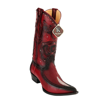 Men's King Exotic Stingray Boots 3x Toe Handcrafted Handcrafted (495v21243) 1   - from alligatorwarehouse.com