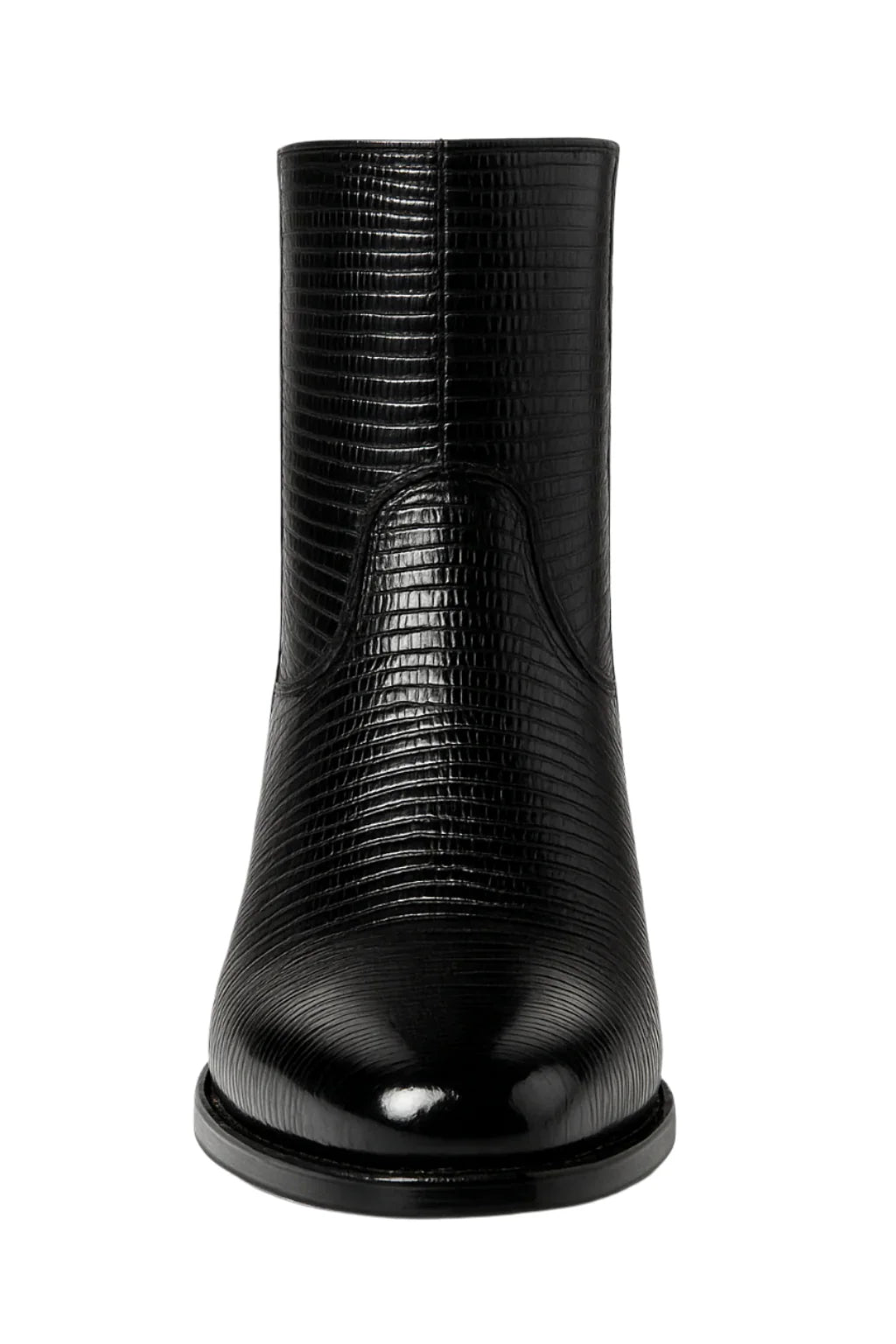 Men’s Dress Ankle Boots – Los Altos Boots – Black Exotic Skin