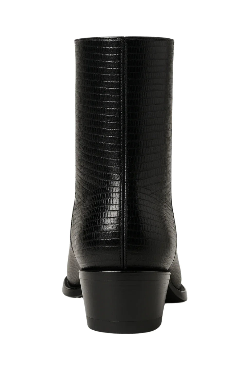 Men’s Dress Ankle Boots – Los Altos Boots – Black Exotic Skin