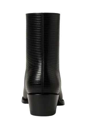Men’s Dress Ankle Boots – Los Altos Boots – Black Exotic Skin